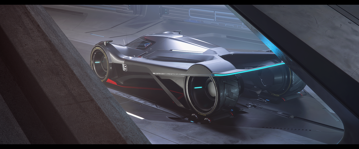 concept car Automotive design 3D Motorsport 3ds max vray Racing