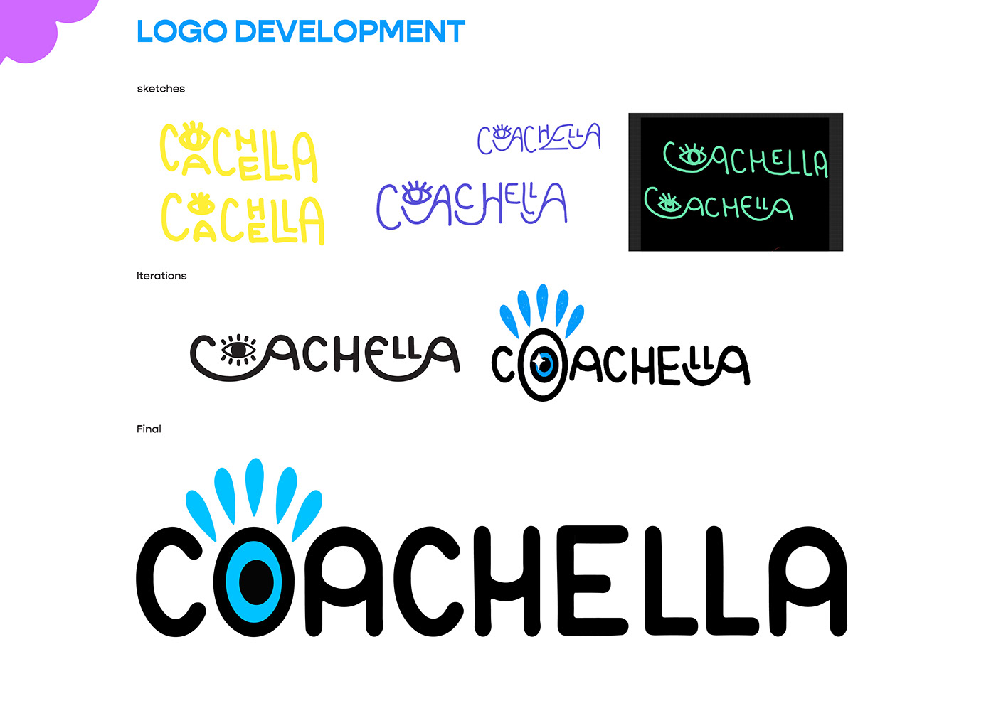 bold branding  coachella Event eye Fun identity ILLUSTRATION  music Music Festival