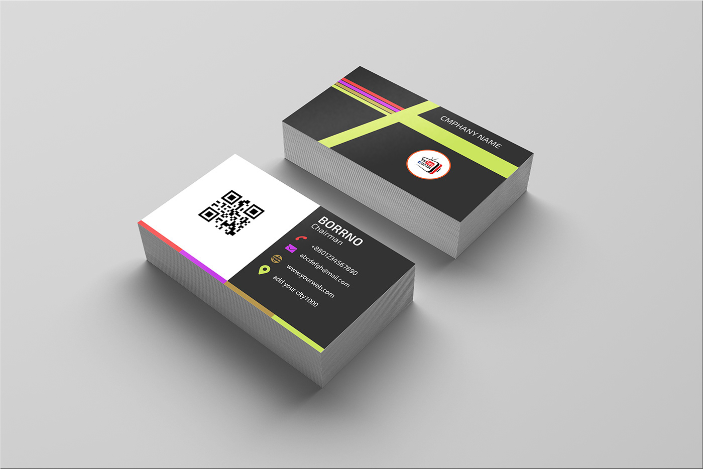 business caed graphic design  Illastrator vissiting card