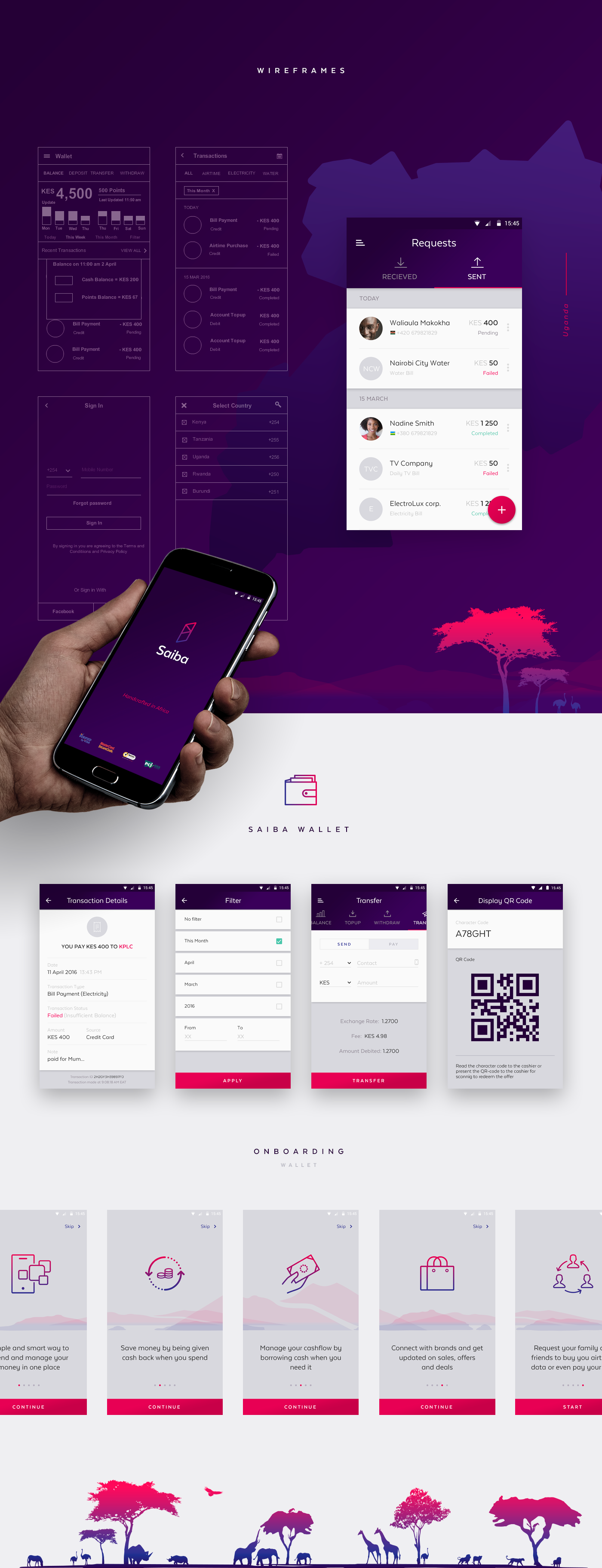saiba app mobile africa kenya money Smart WALLET Responsive