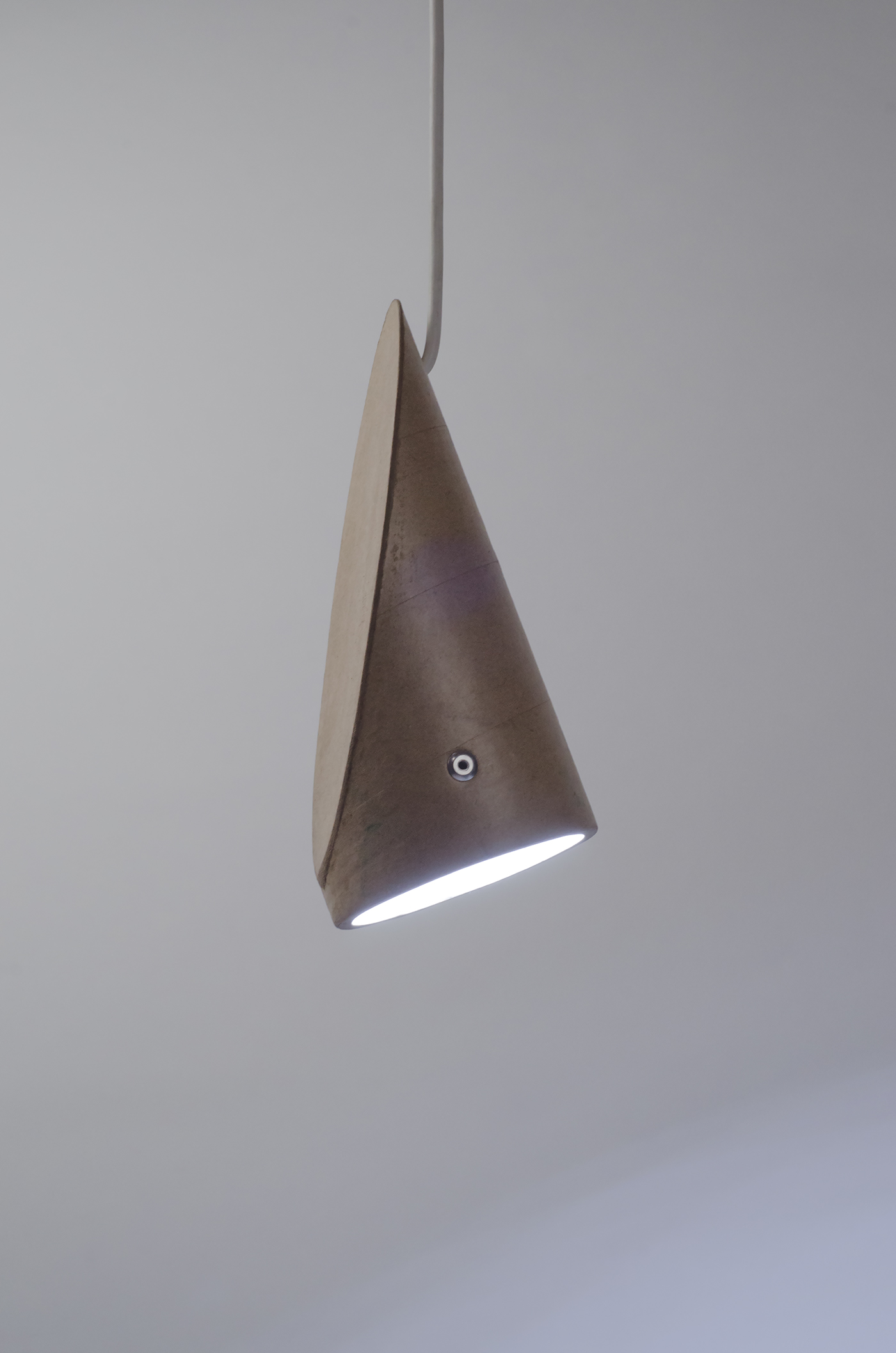 Lamp cardboard pipe recycling led