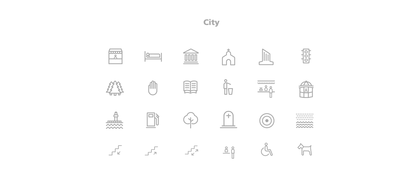 icons free download Icon pictograms Urban Signage interaction kit vector