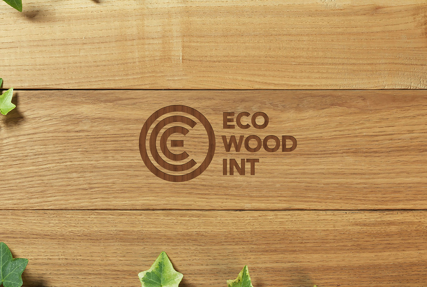 eco wood ecological International logo design Icon natural Holland