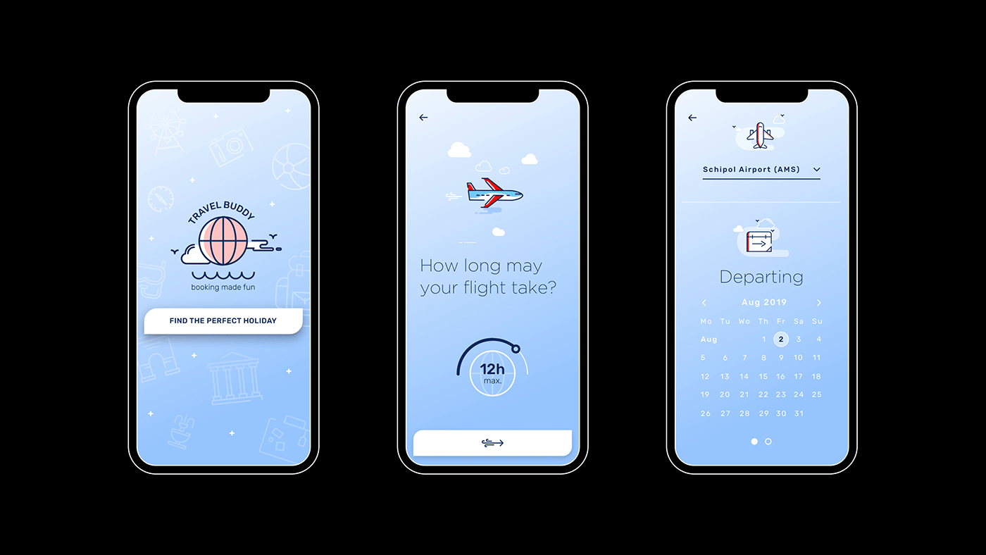 booking app user experience Travel Booking ux motion design ILLUSTRATION  app Fun respectful
