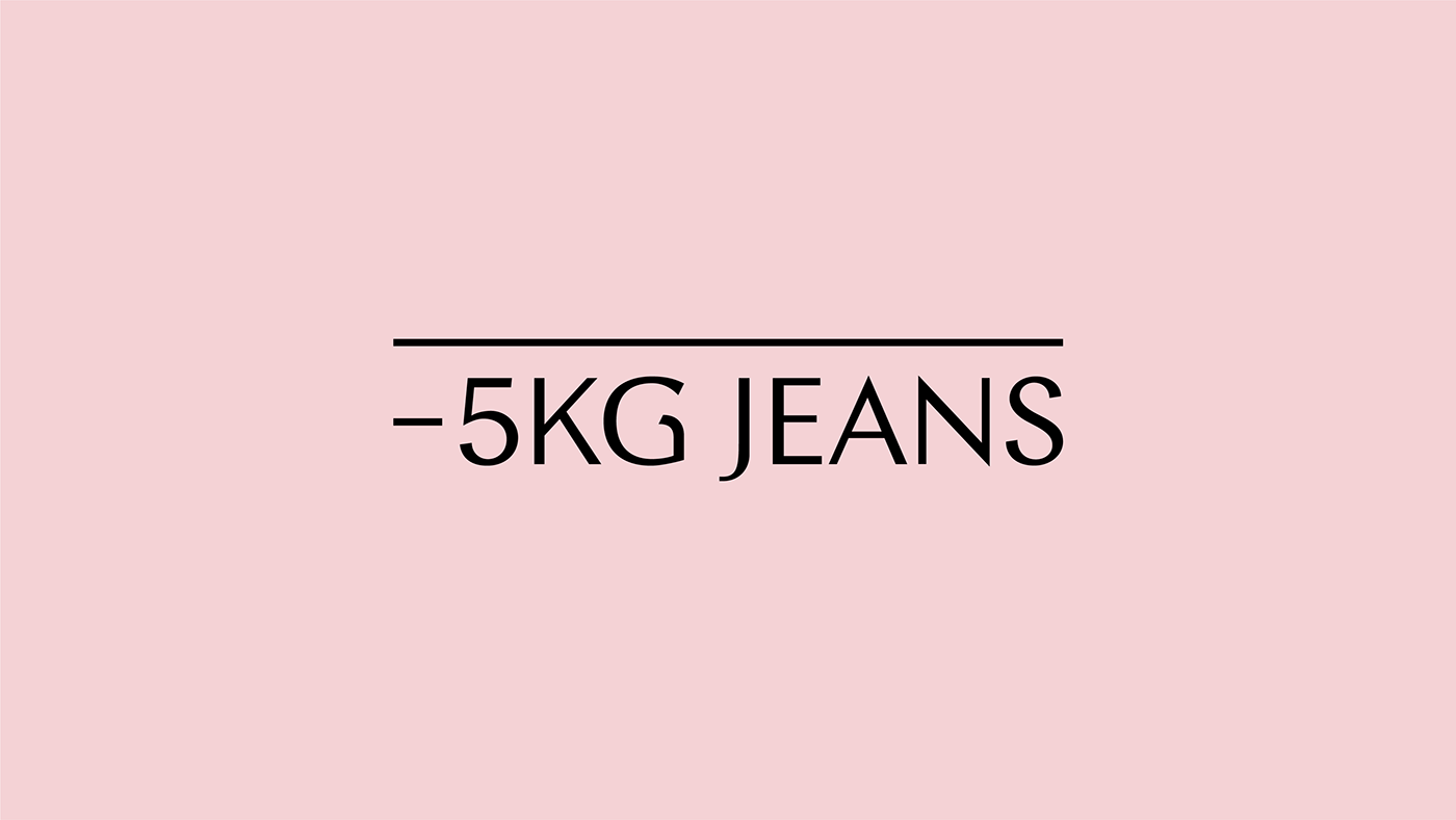 -5KG JEANS brand identity branding  Fashion  Plus X