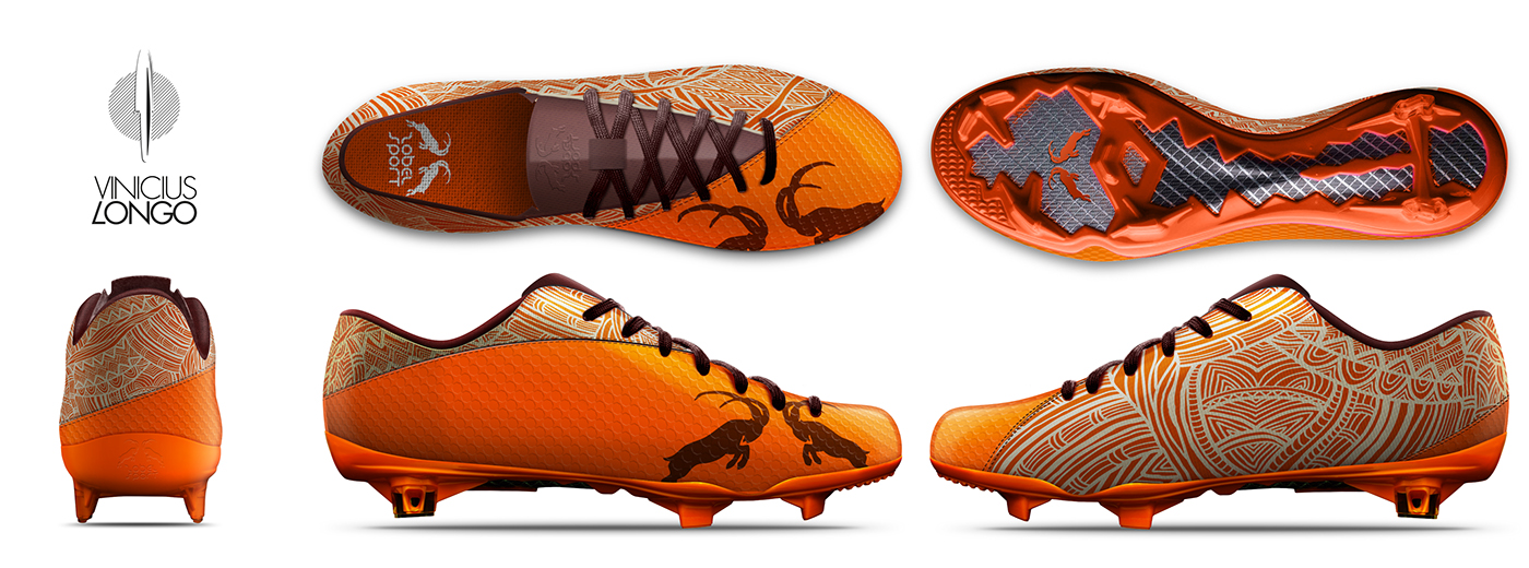 design footwear Nike adidas soccer cleats football sketch sketching Render rendering wacom Cintiq concept photoshop