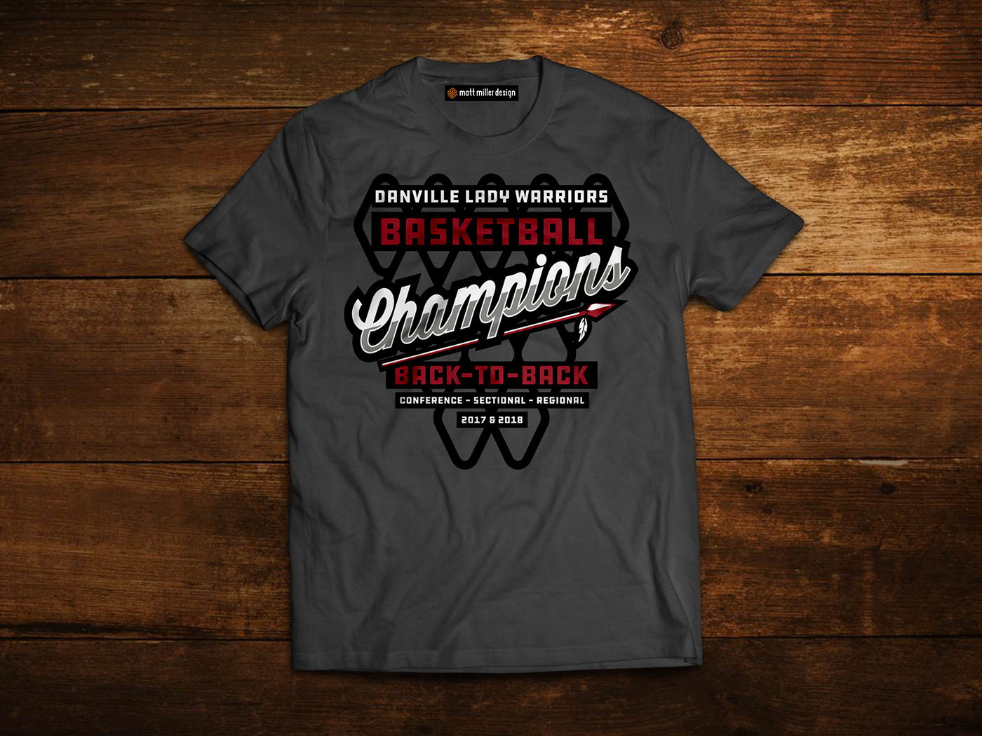 Basketball Champions T-Shirt Design