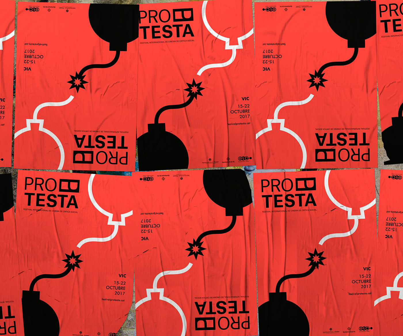 protest art Film   festival Futura balloon bomb double red ILLUSTRATION 