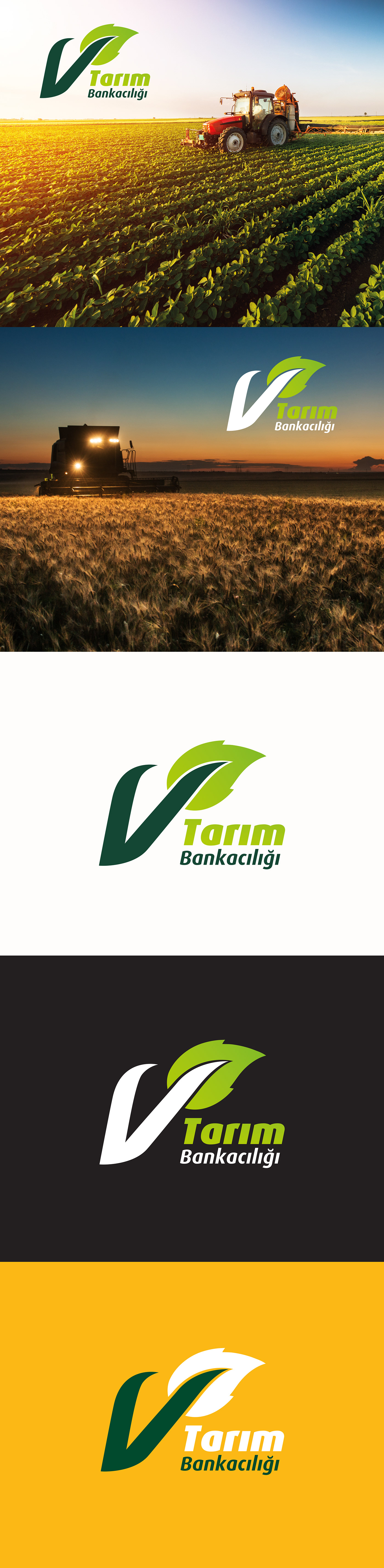 Bank banking design farm logo Tarım vakıfbank