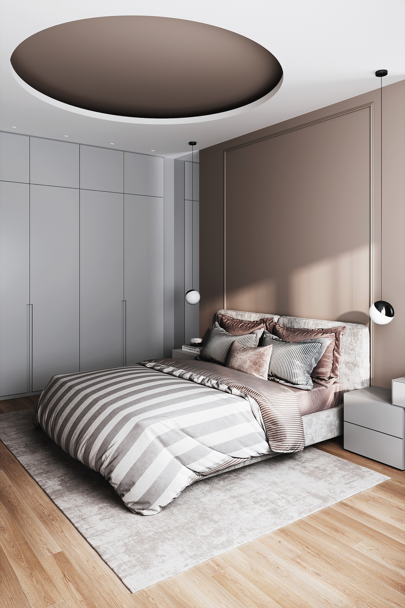 Interior design interiordesign CoronaRender  visualization bedroom