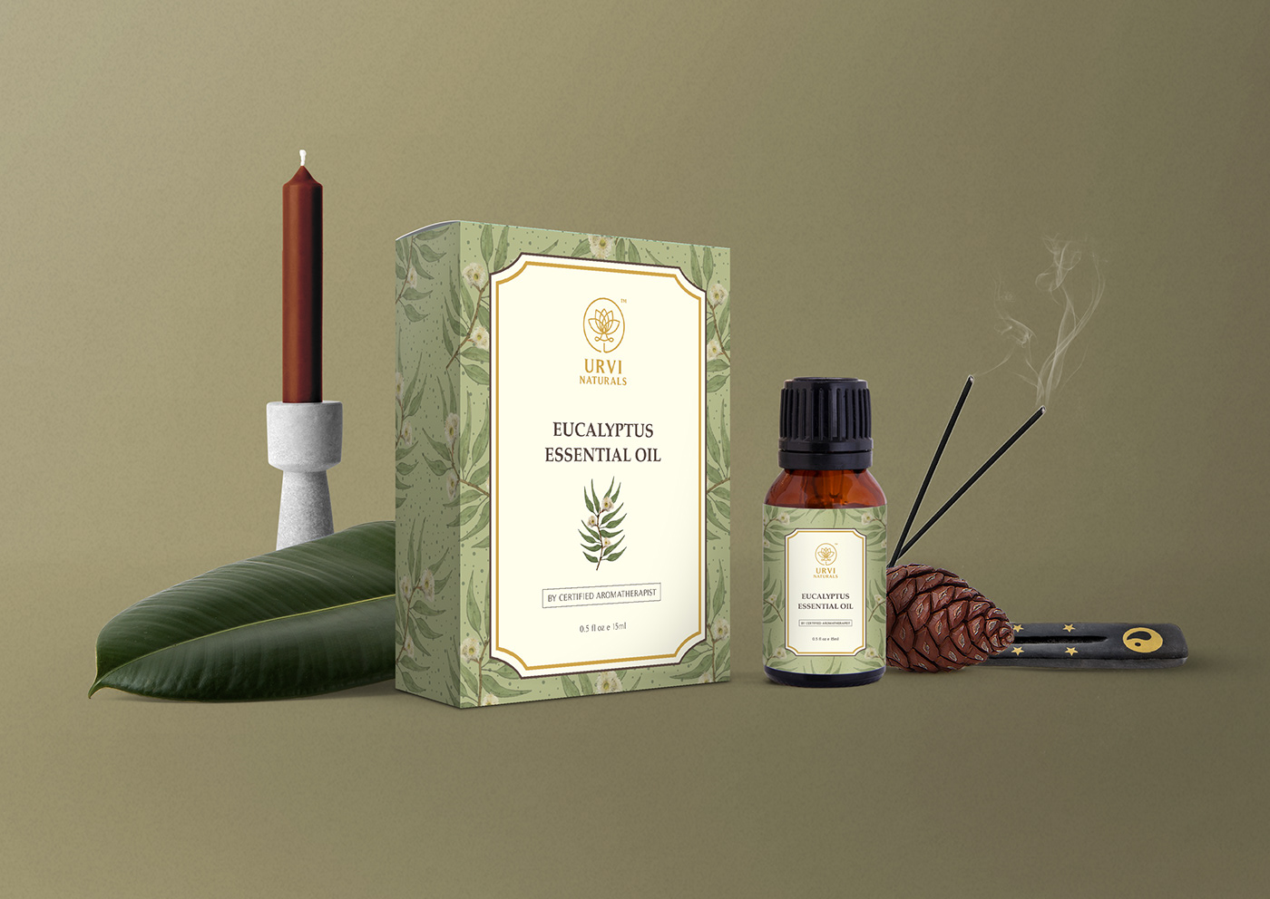 essential oil packaging design indian packaging urvi naturals eucalyptus rosemary sweet basil Tea Tree lavender lemongrass