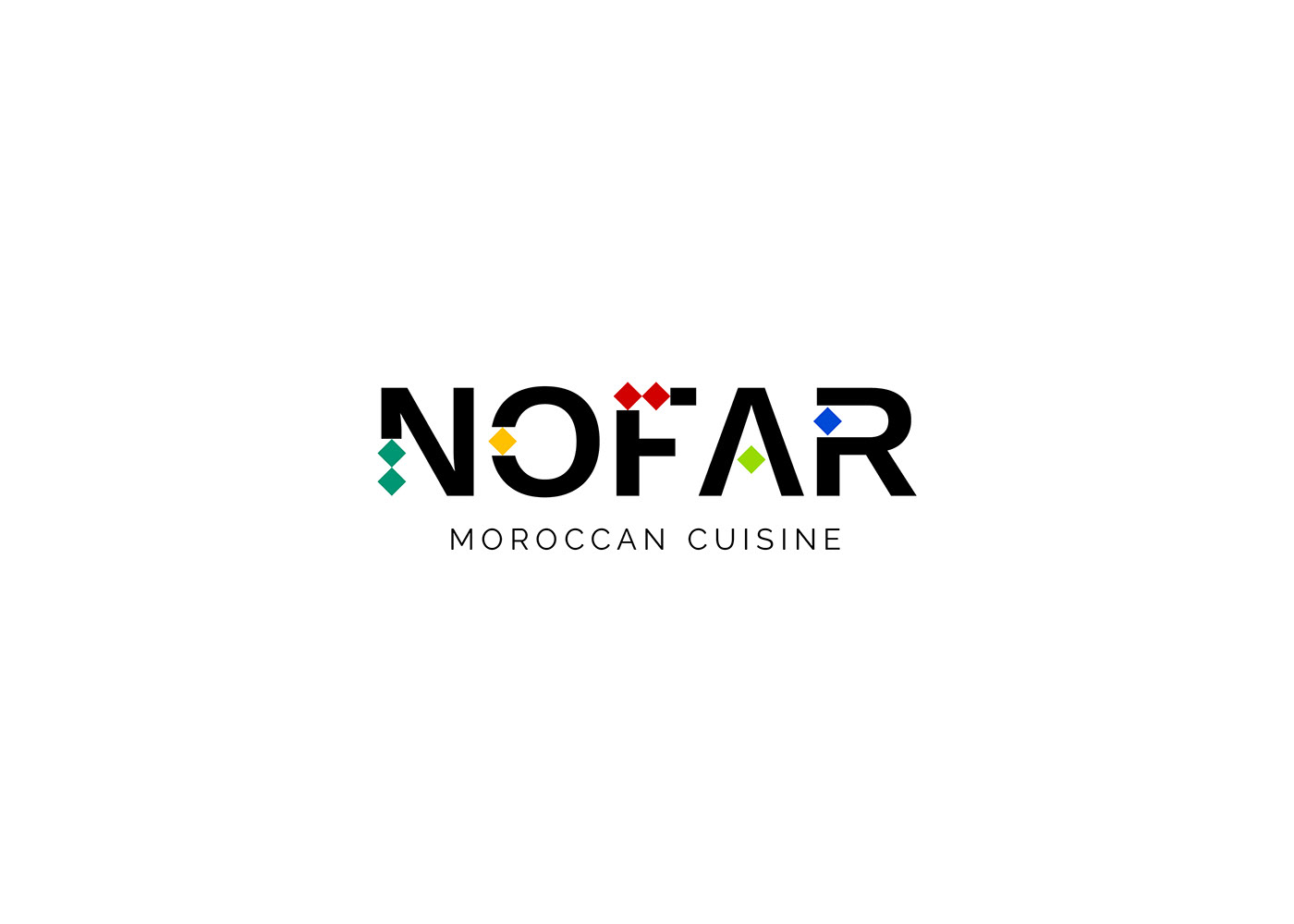 Logo design for the Nofar Moroccan Restaurant (Novikov Group) by Vladimir Shmoylov