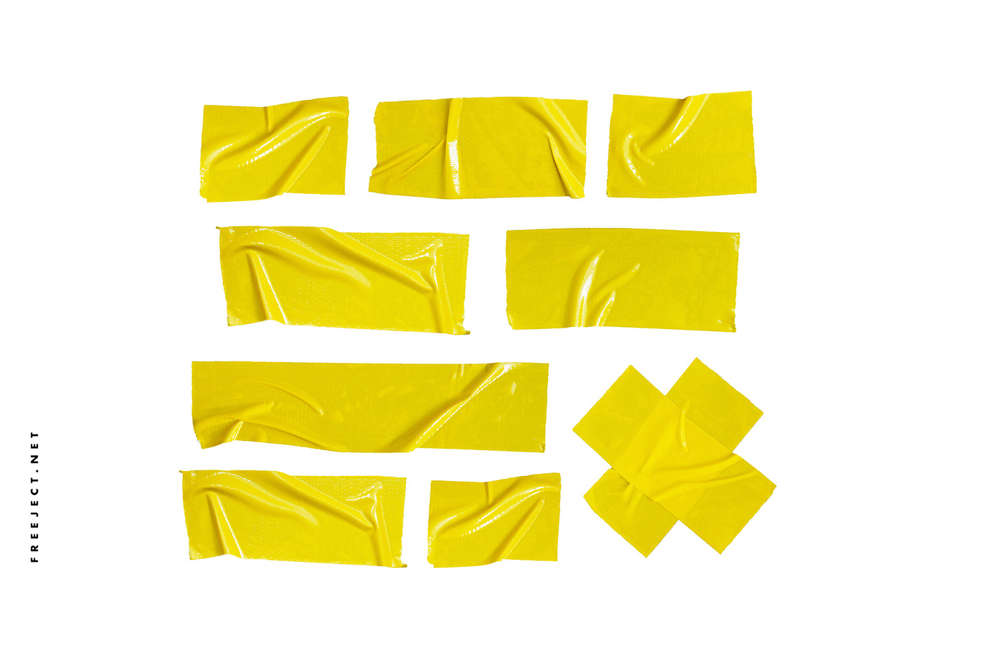 Free download 7 yellow duct tape PNG. 