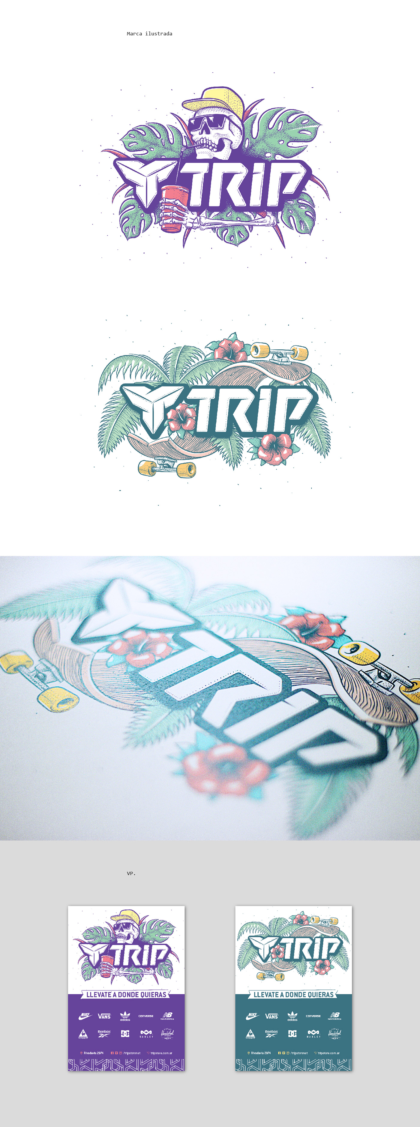branding  ilustracion trip