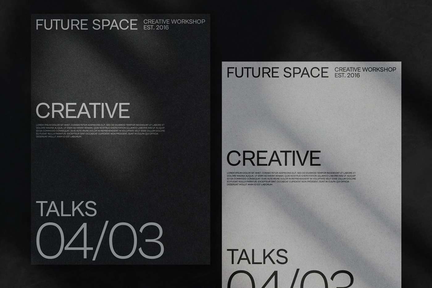 atemporal black creative futuristic Neutral Office Space  swiss