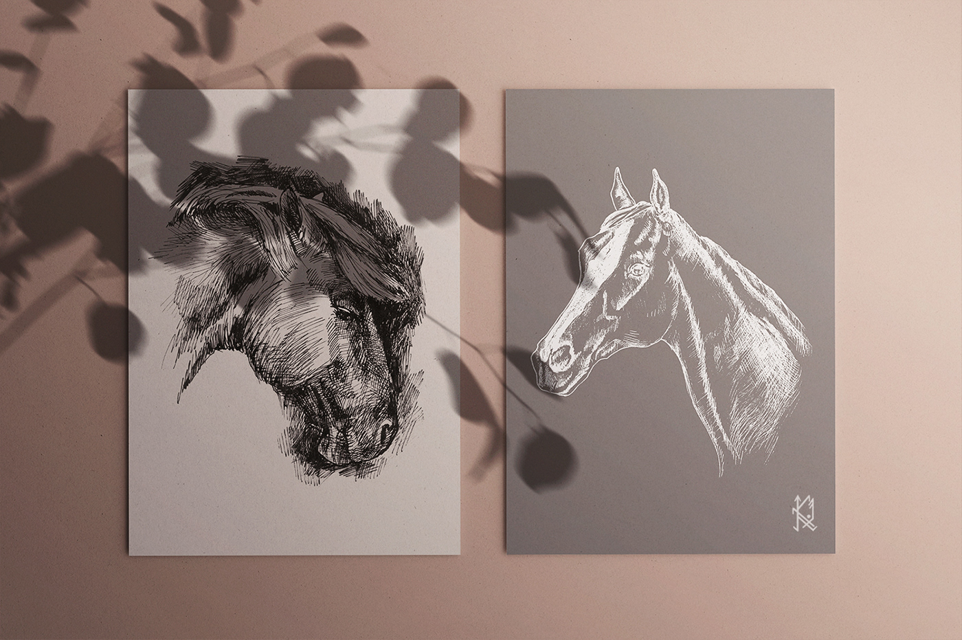 inktober ink horse equine book cover equestrian graphic art horse riding Logo Design лошадь