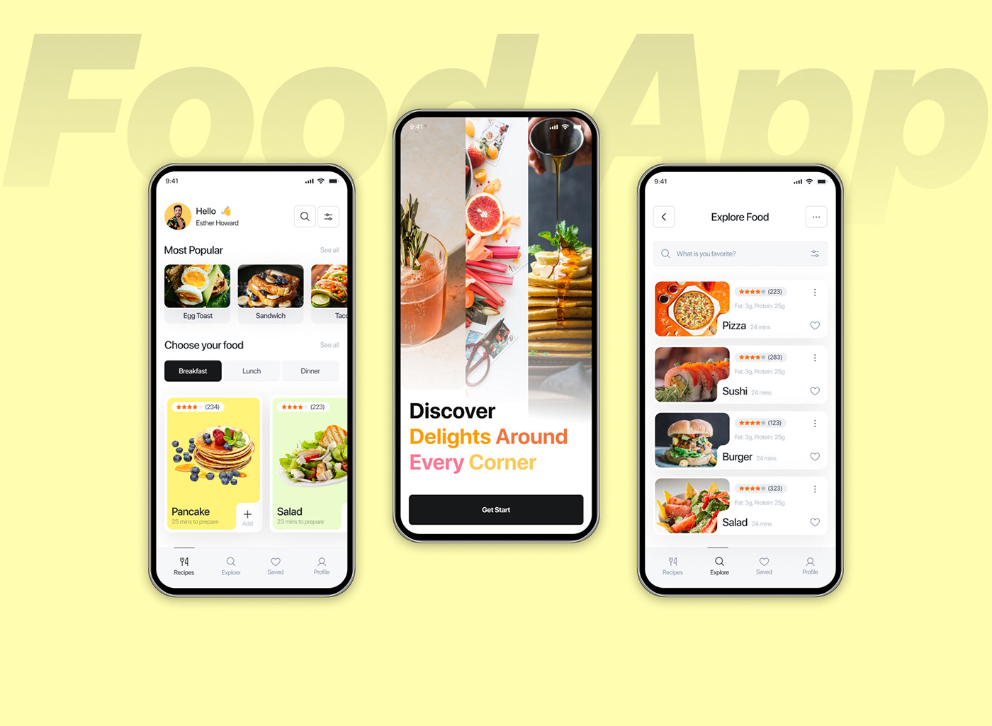 food app ui ux design