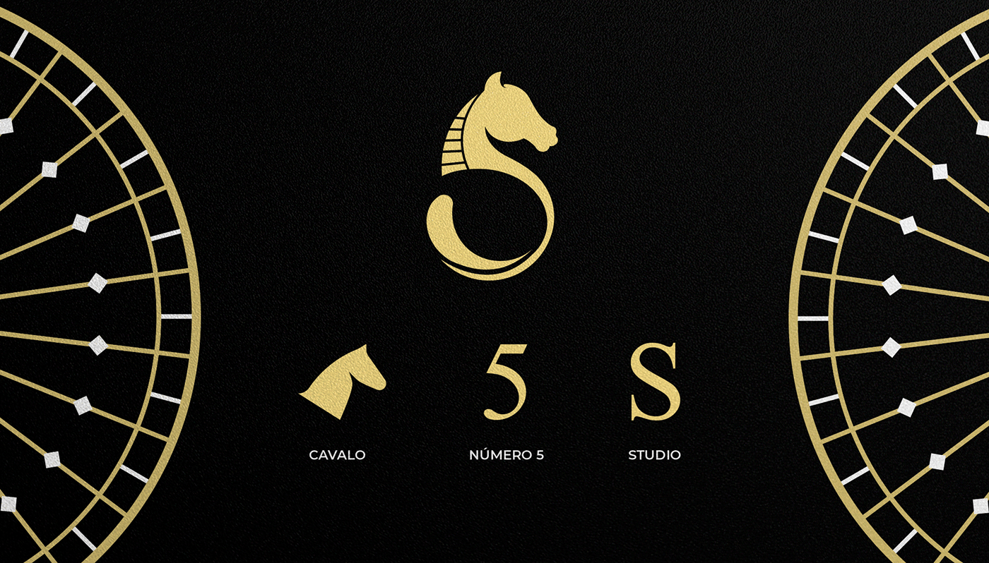 cavalo visual identity horses golden black speed brand identity Logo Design Brand Design Graphic Designer
