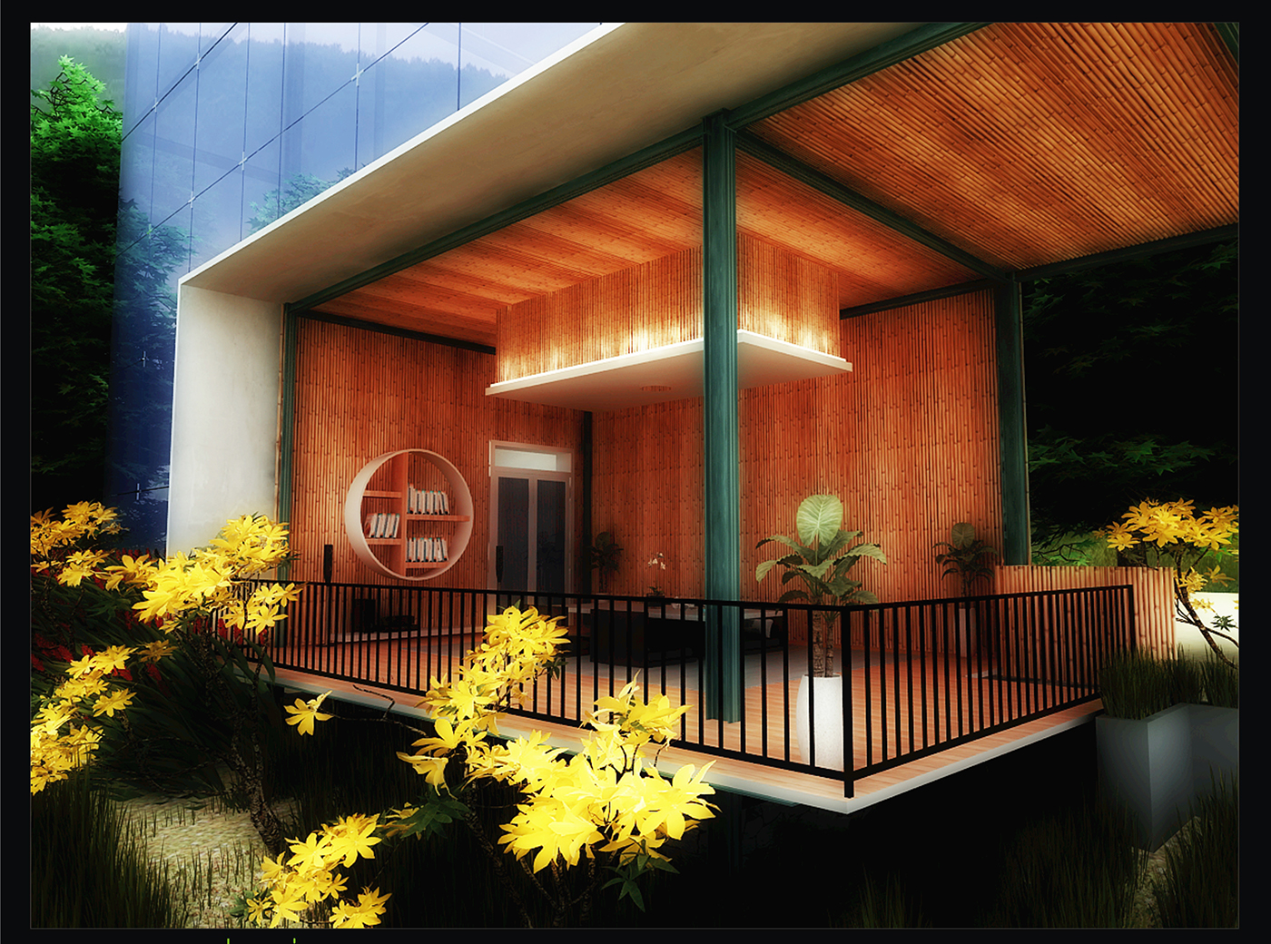 Modern Bamboo House Design On Behance