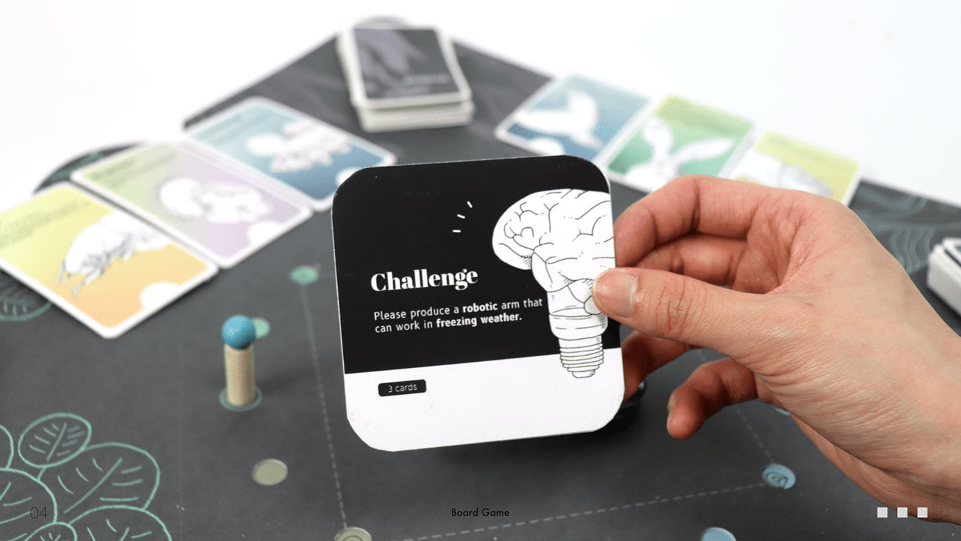 biomimicry board game Packaging
