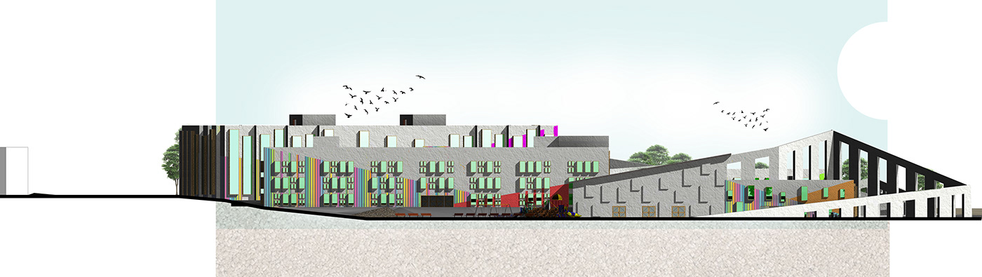 architectural design architecture center child egypt graduation project guidance quarries rehabilitation social