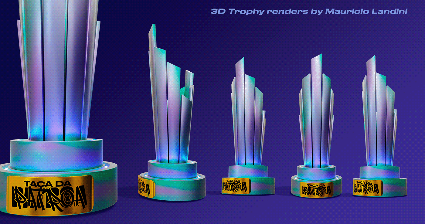 3D art direction  concept art design digital illustration key visual trophy trophy design