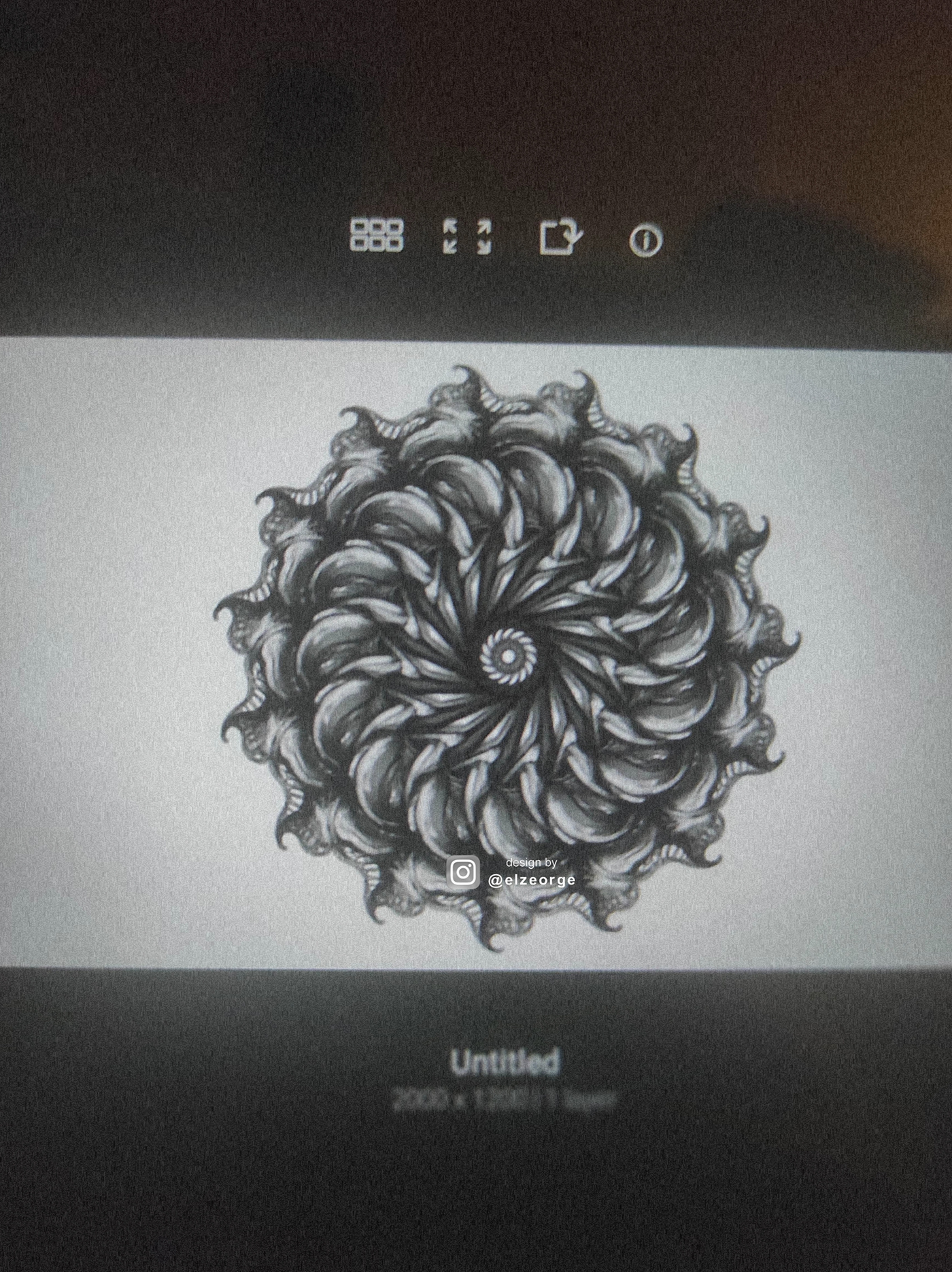 radial symmetry Mandala kaleidoscope Zeorge elzeorge