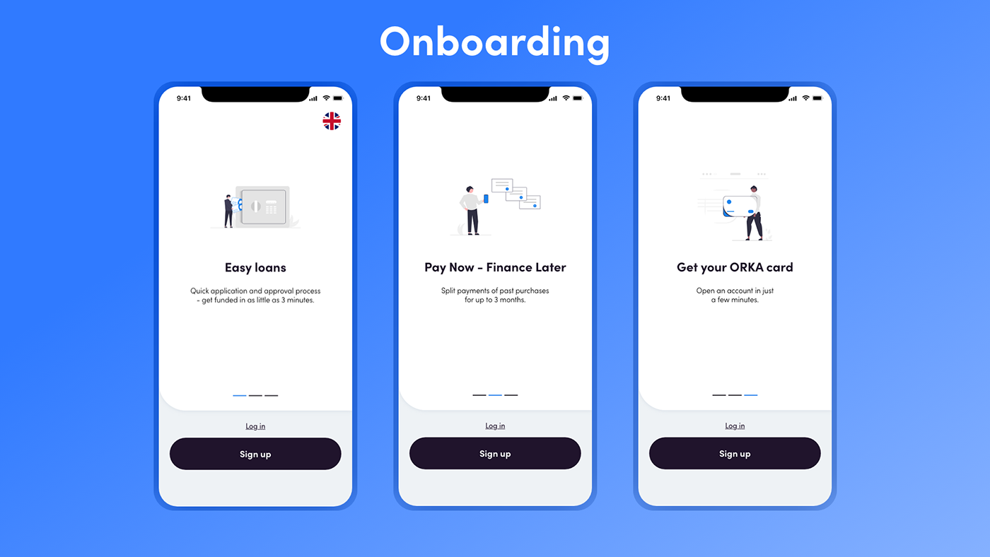banking app UI/UX ui design Mobile app user experience orka
