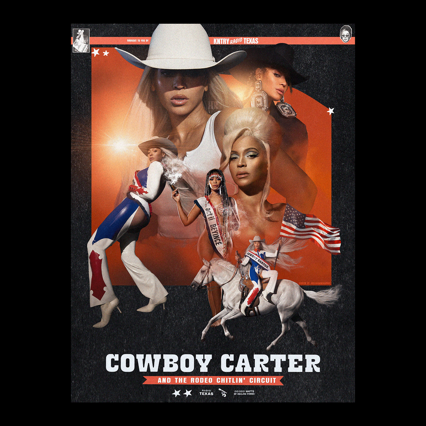 Beyonce music Graphic Designer album cover album art poster Poster Design artwork Cowboy Carter