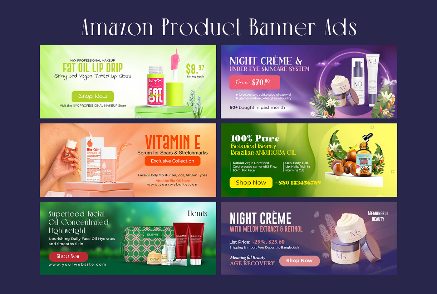 Web Banners banner Social media post Advertising  header design Amazon Product A+ Content Listing Images shoppify banner design slider design