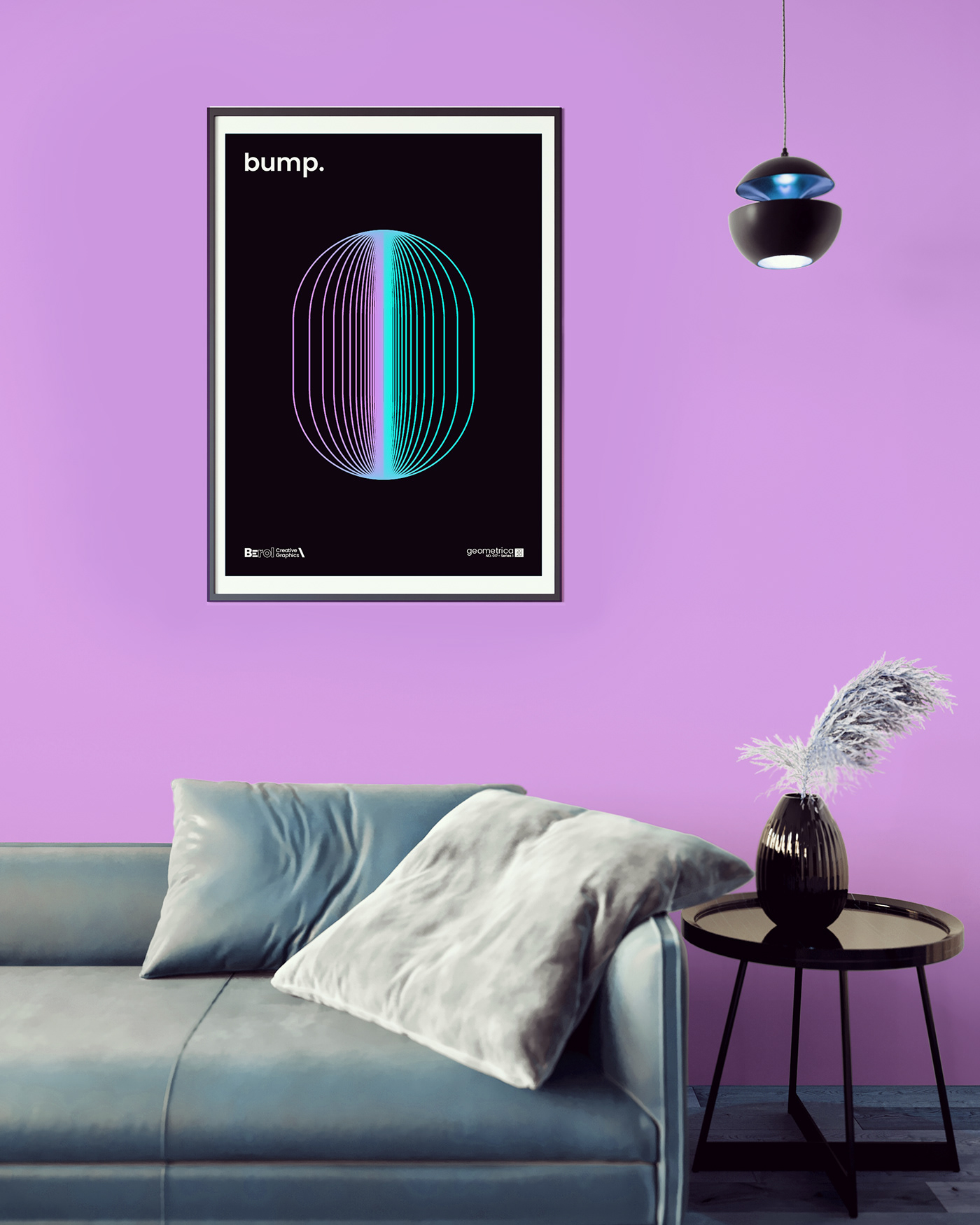 abstract colorful minimal posterdesign