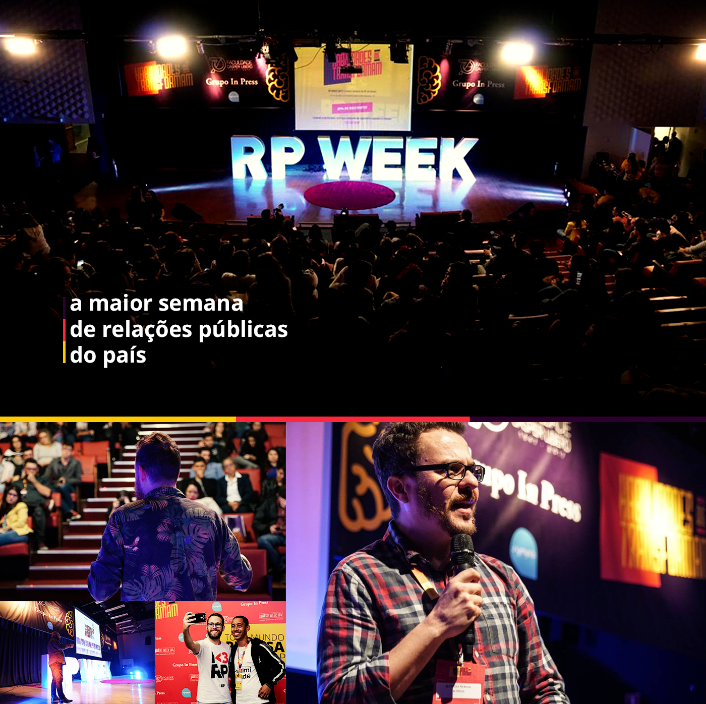 Evento Event identidade visual design banner site lecture visual identity Layout color