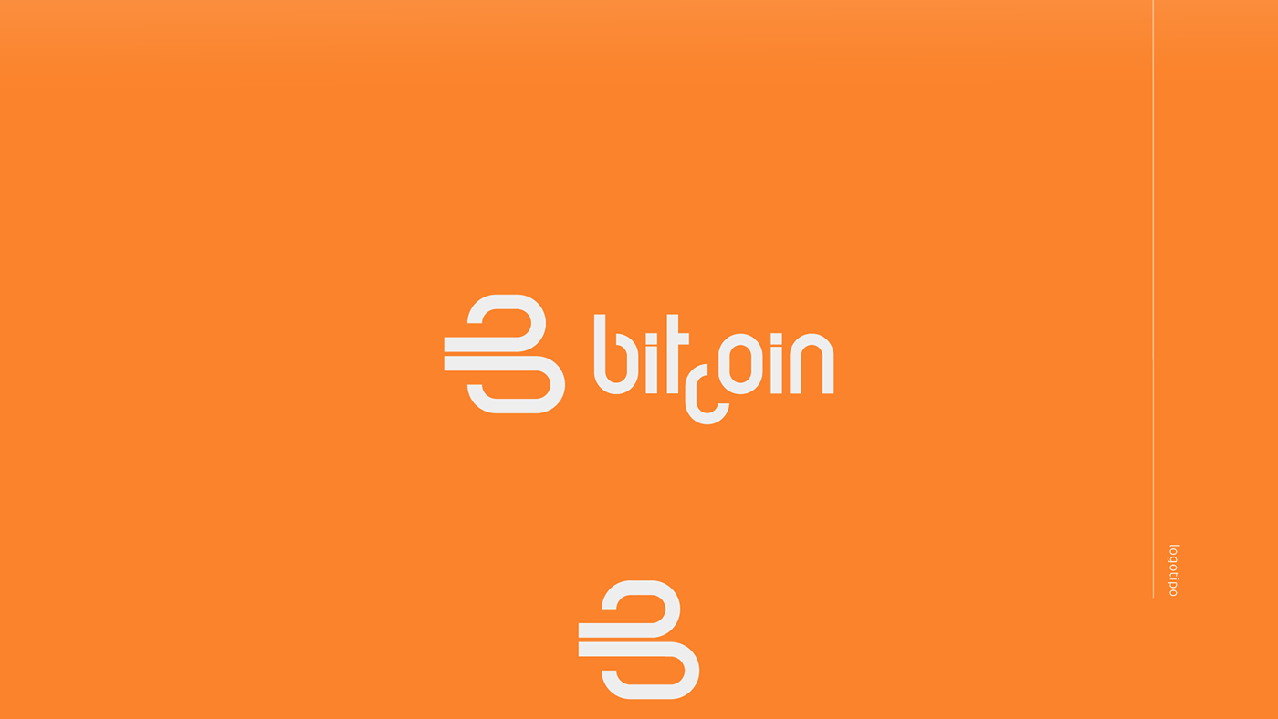 bitcoin brand criptomoeda Logotipo marca Pedro Panetto redesign
