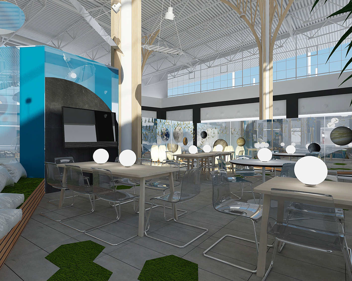 3D 3dmodel architecture interior design  INTERIOR RENDERING Public Interior Render visualization