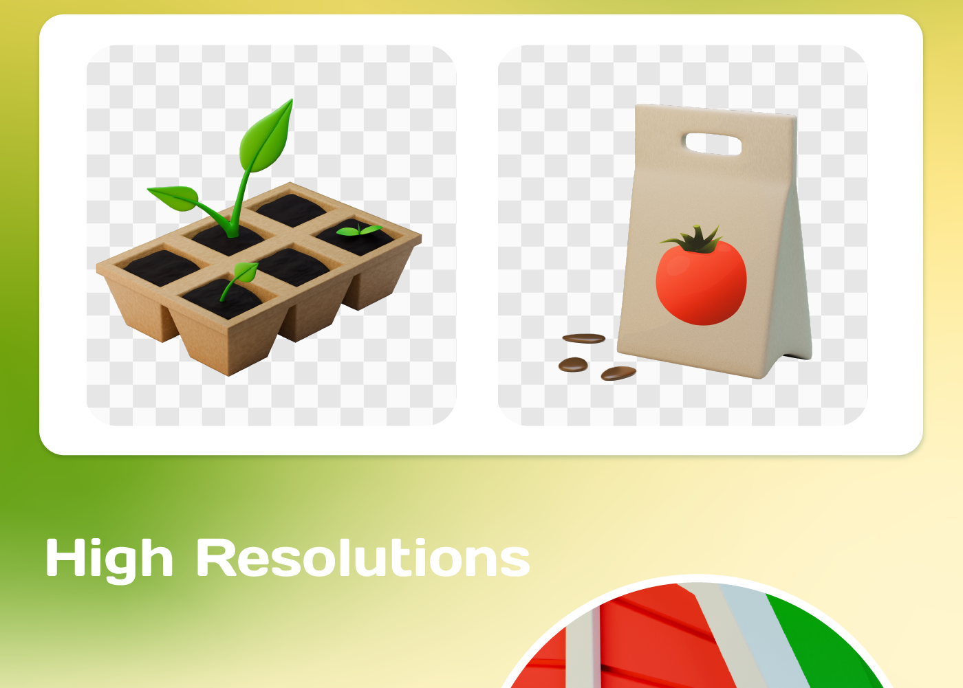 3d icons blender Render modeling сет design gardening agriculture Nature tools