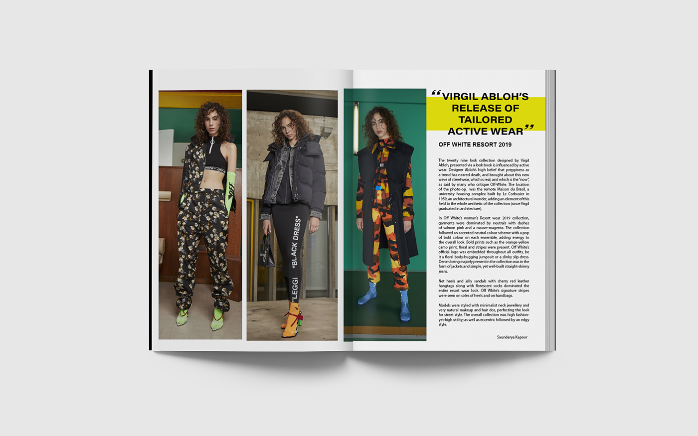 Fashion  review off-white off White resort wear Collection magazine journalism  