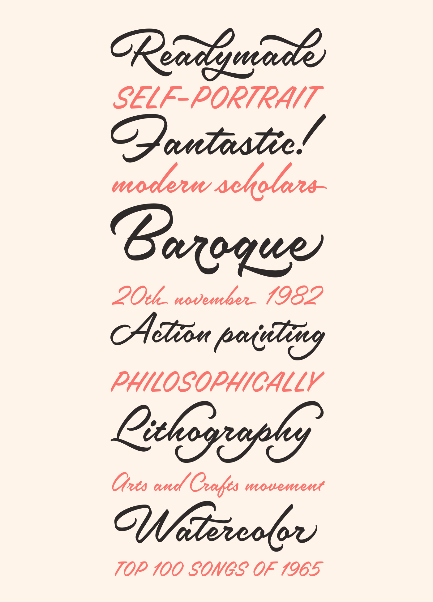 font Typeface brush brush script brushcsript lettering type type design typedesign