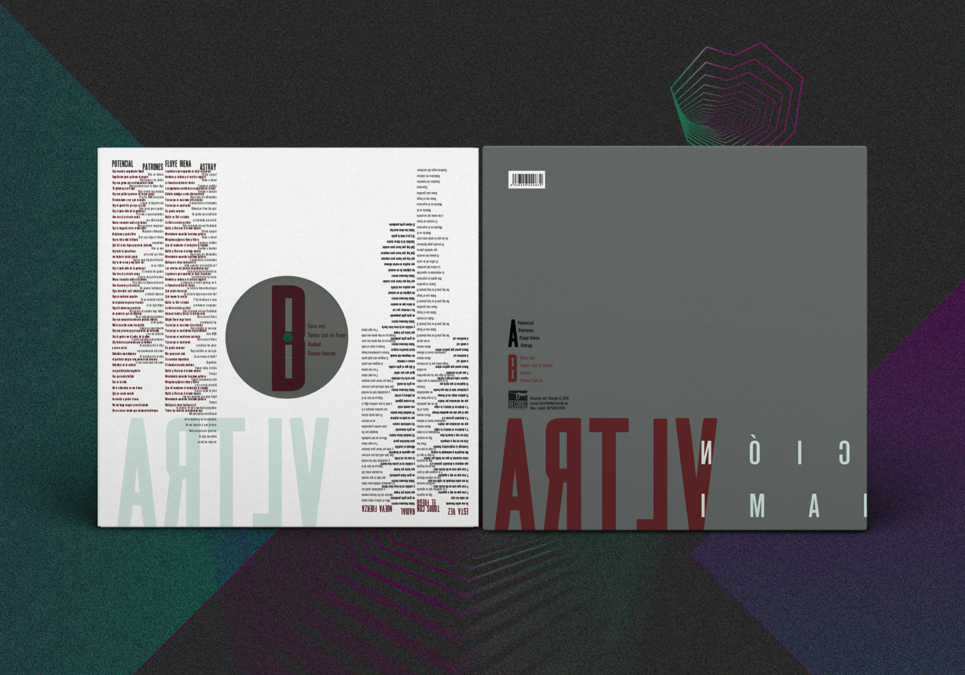 indie vinyl graphic design  postrock