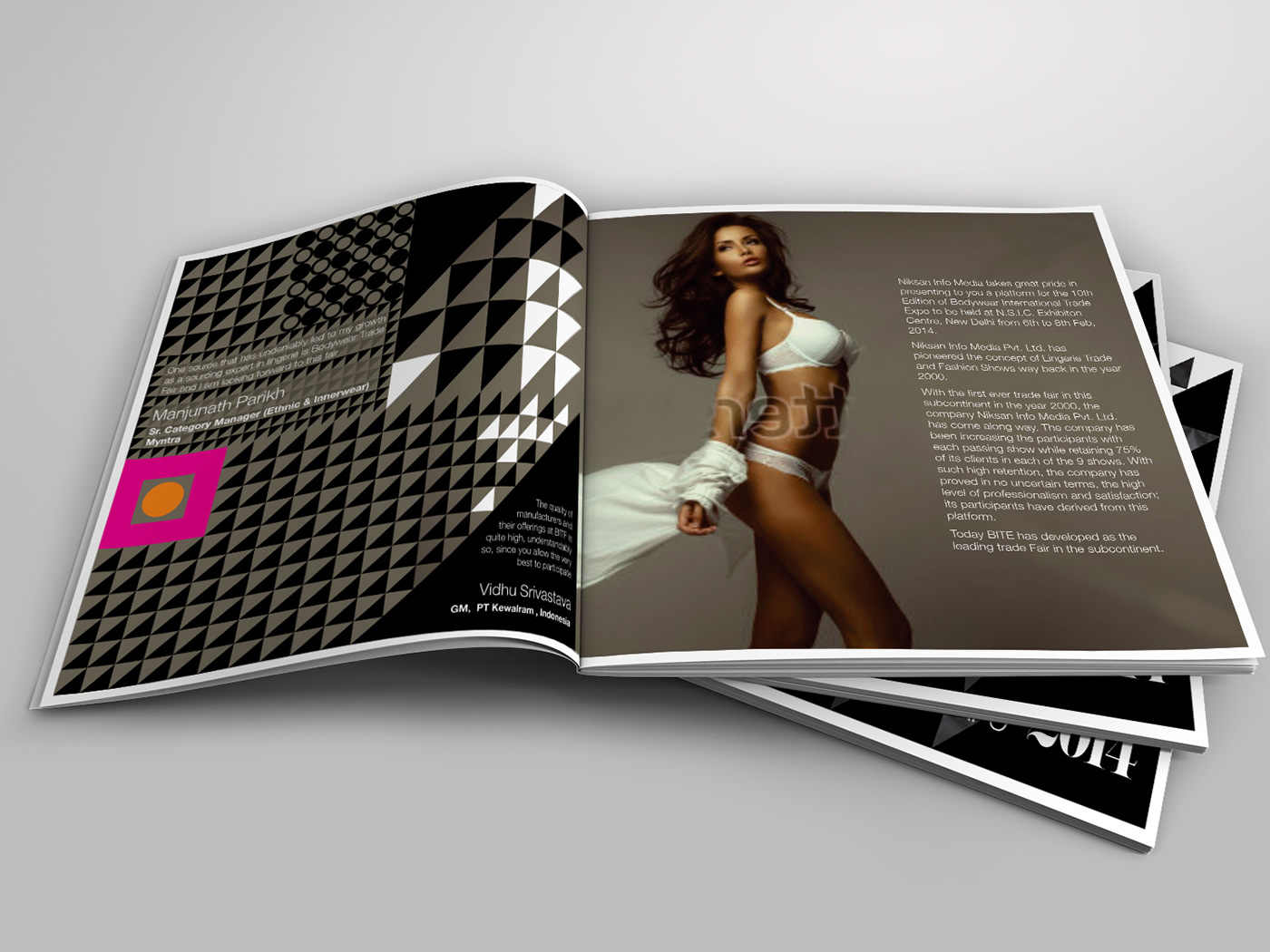 brochure brochure design cover cover design creative graphic design  lifestyle lingerie magazine Magazine Cover