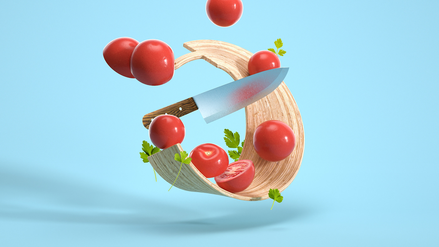3D animation  CGI cinema4d EDIBLES Food  maxon obsedant