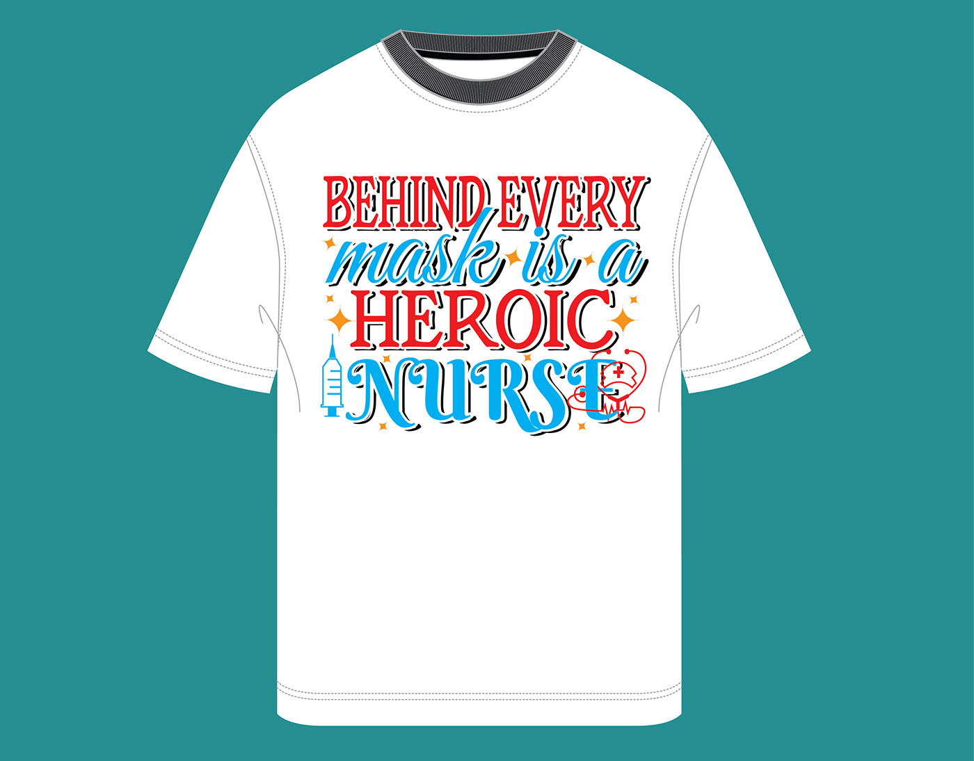 nursing Health medical t-shirt graphic design  motivational modern trendy T-Shirt Design Nurse day