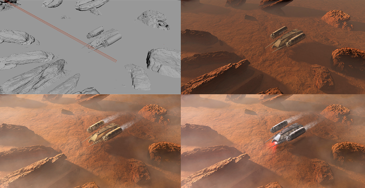 3D alien artwork life Life on mars mars Mars spaceship martian Space artwork spaceship vray