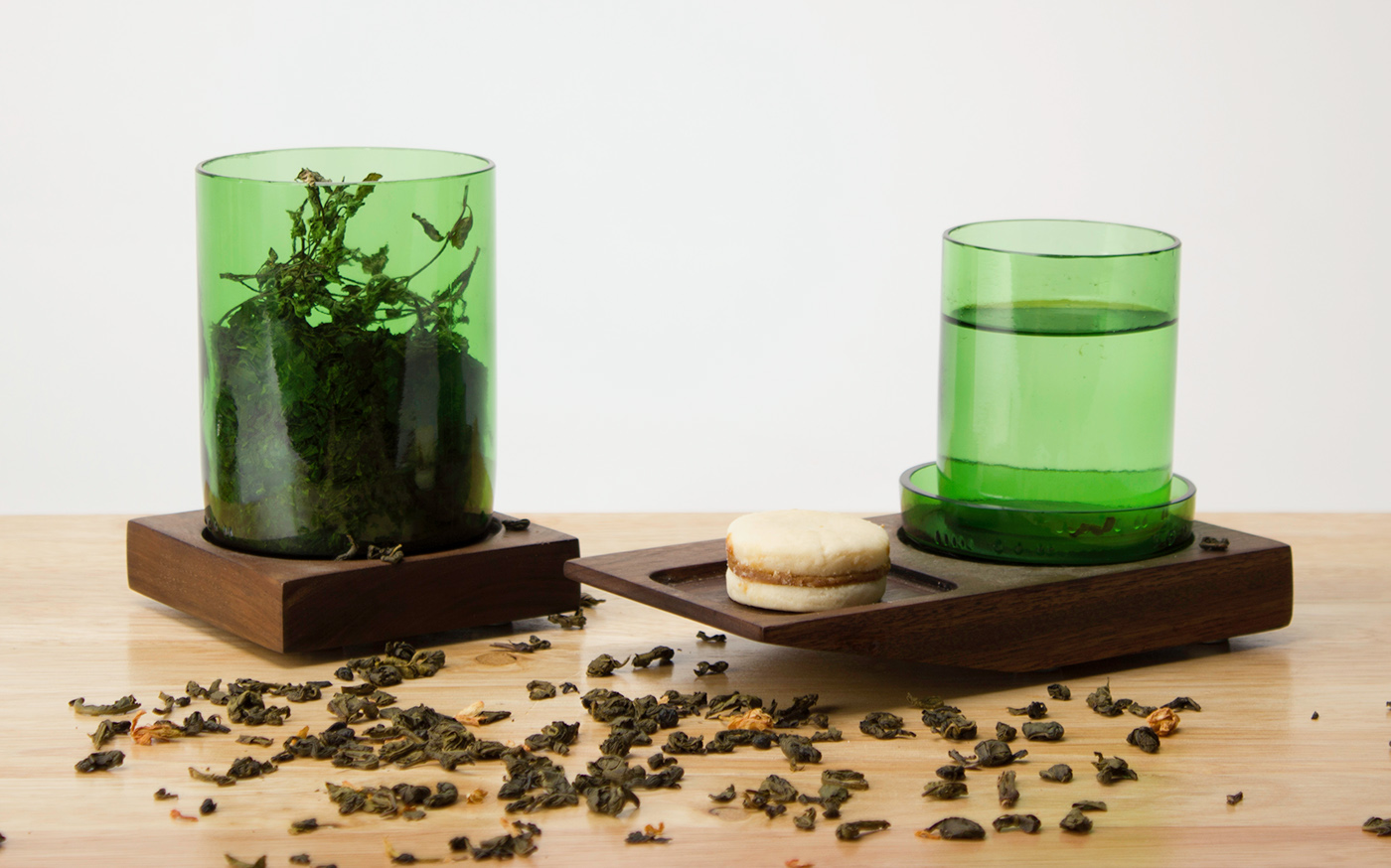 tea wood glass RECYCLED organic Photography 