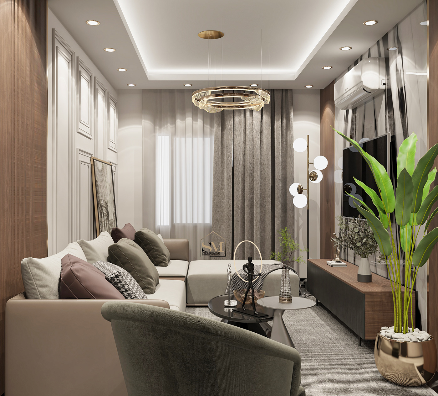 3D interior design  living living room room tvroom visualization
