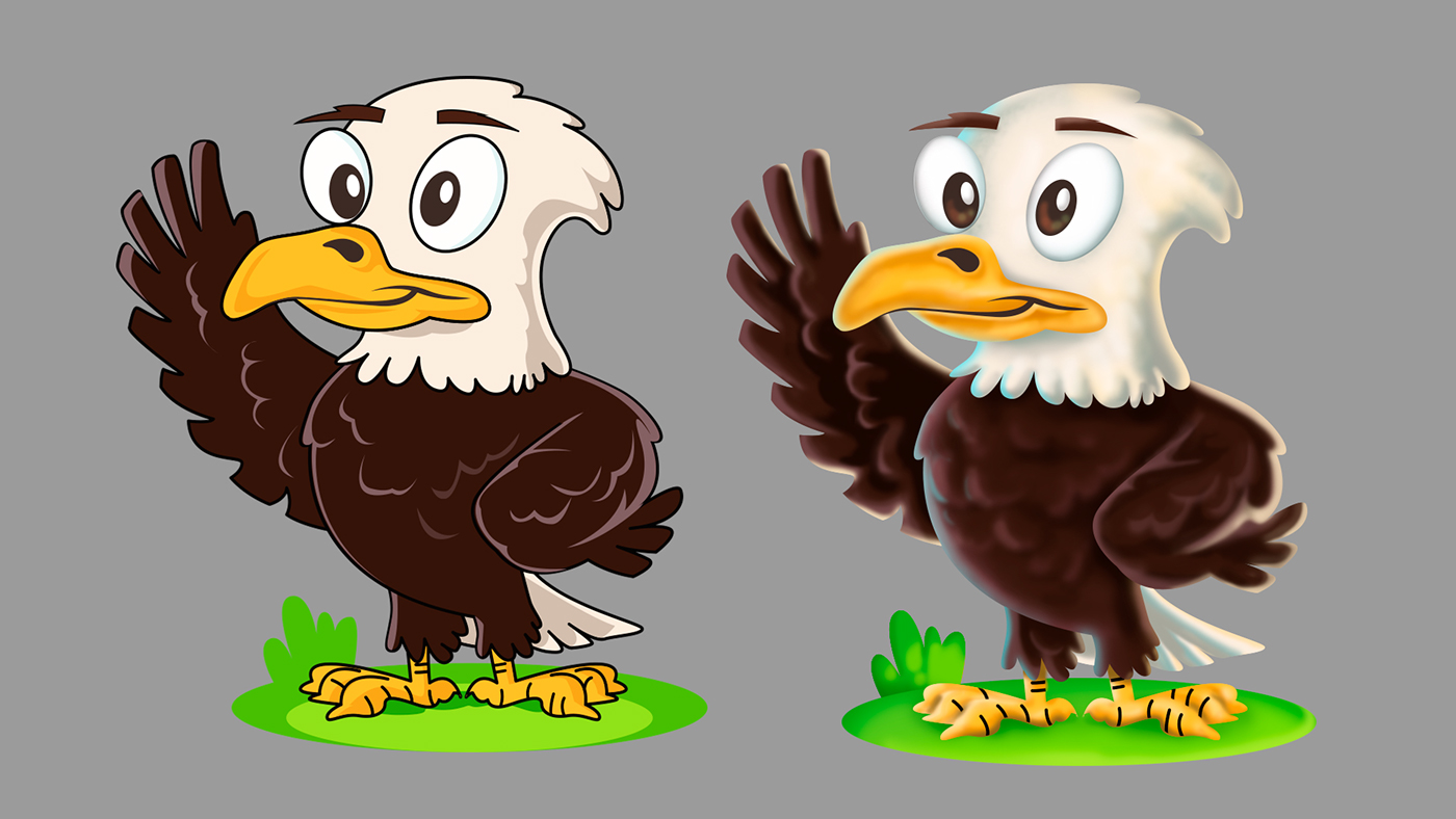 ILLUSTRATION  eagle Character design  background design nicolas garcia barrera