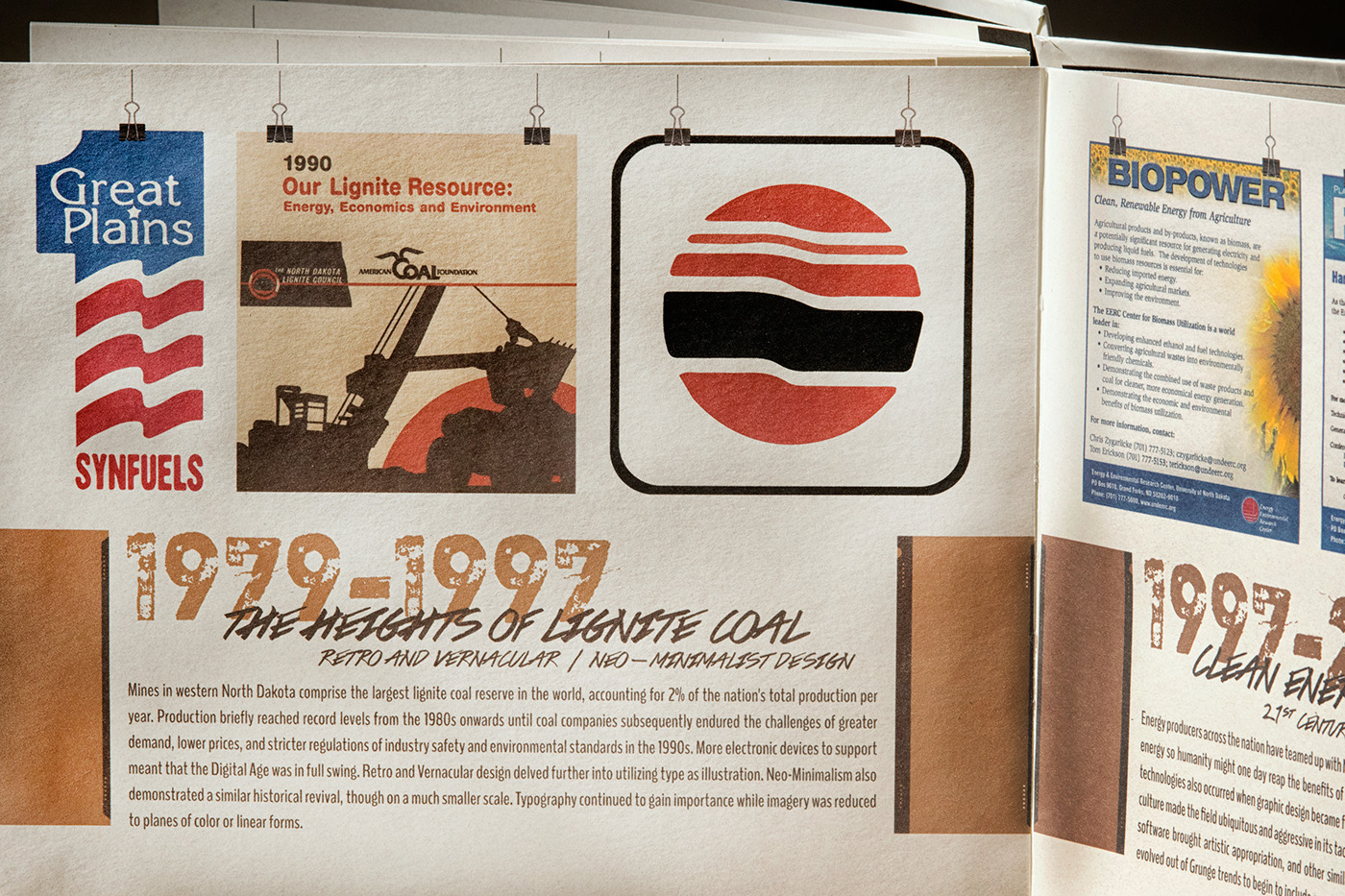 north dakota book design timeline history anniversary accordion fold