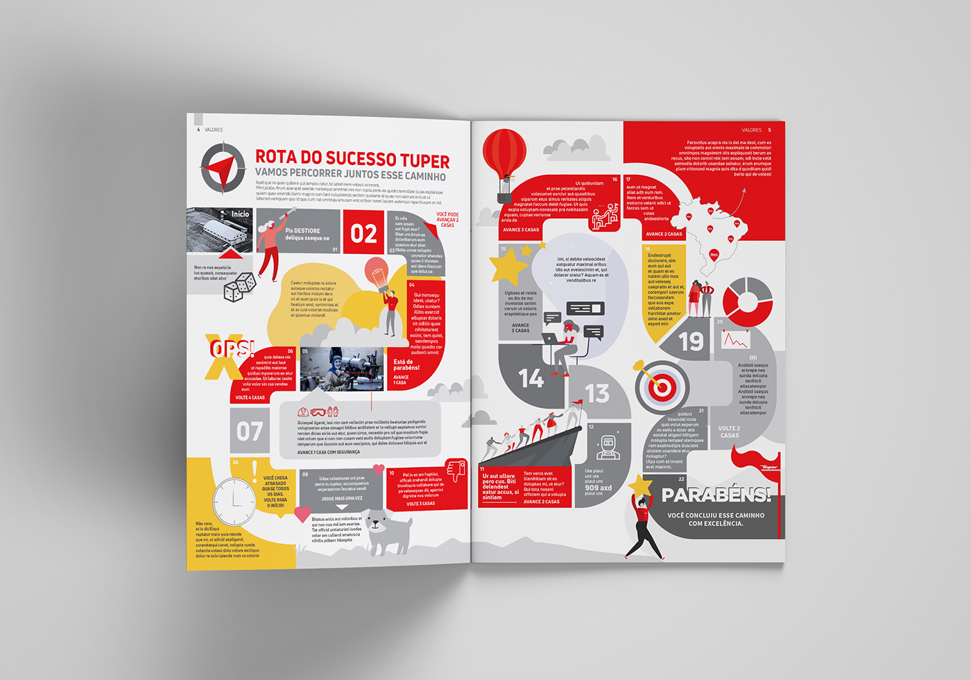 endomarketing employeeexperience brochure magazine game diagramação revista designgrafico grafico impresso