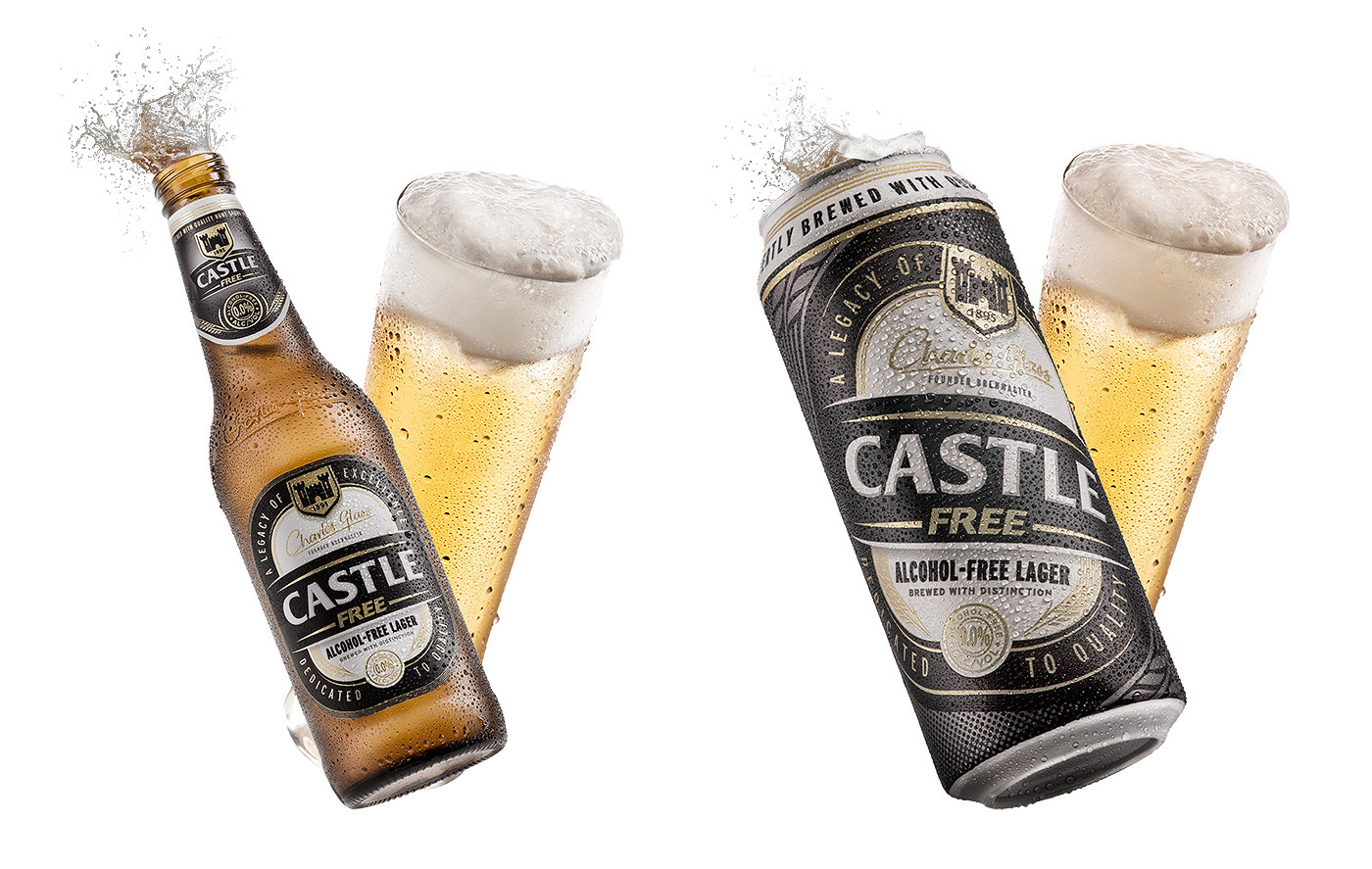 beer Breweries Castle alcohol beverage product retouching