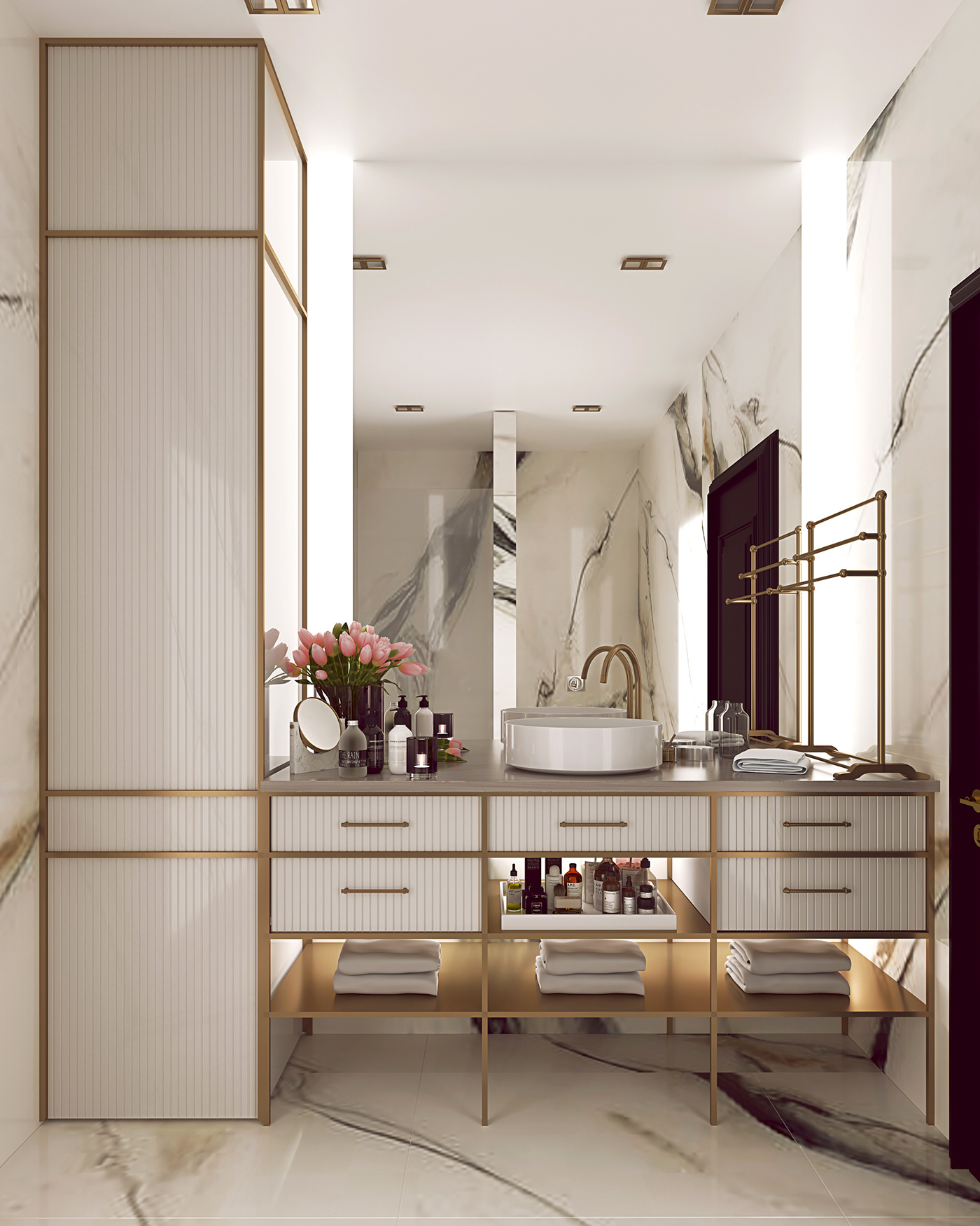 3ds max ARCHIRECTURAL RENDER bathroom design interior render luxury Luxury Design vray