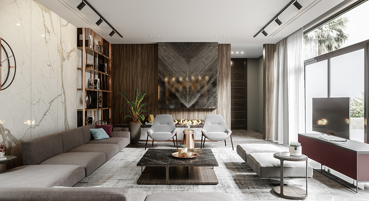 Interior interiordesign luxury architecture Villa ranch colors materials visualization AlKhobar